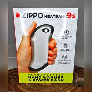 NWT Zippo HeatBank 9s Rechargeable Hand Warmer & Power Bank